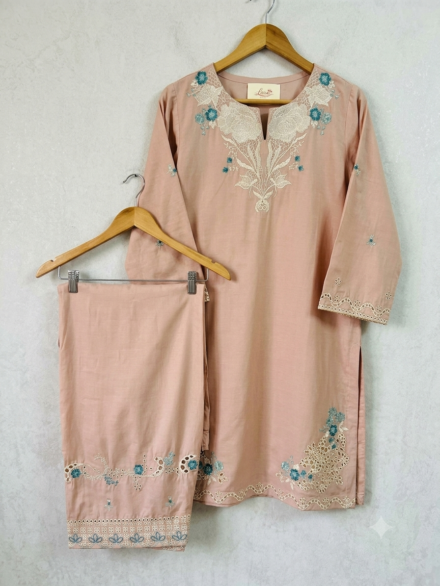 2 piece embroidered suit 2 piece embroidered suit