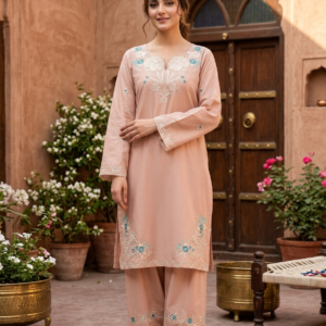 2 piece embroidered suit