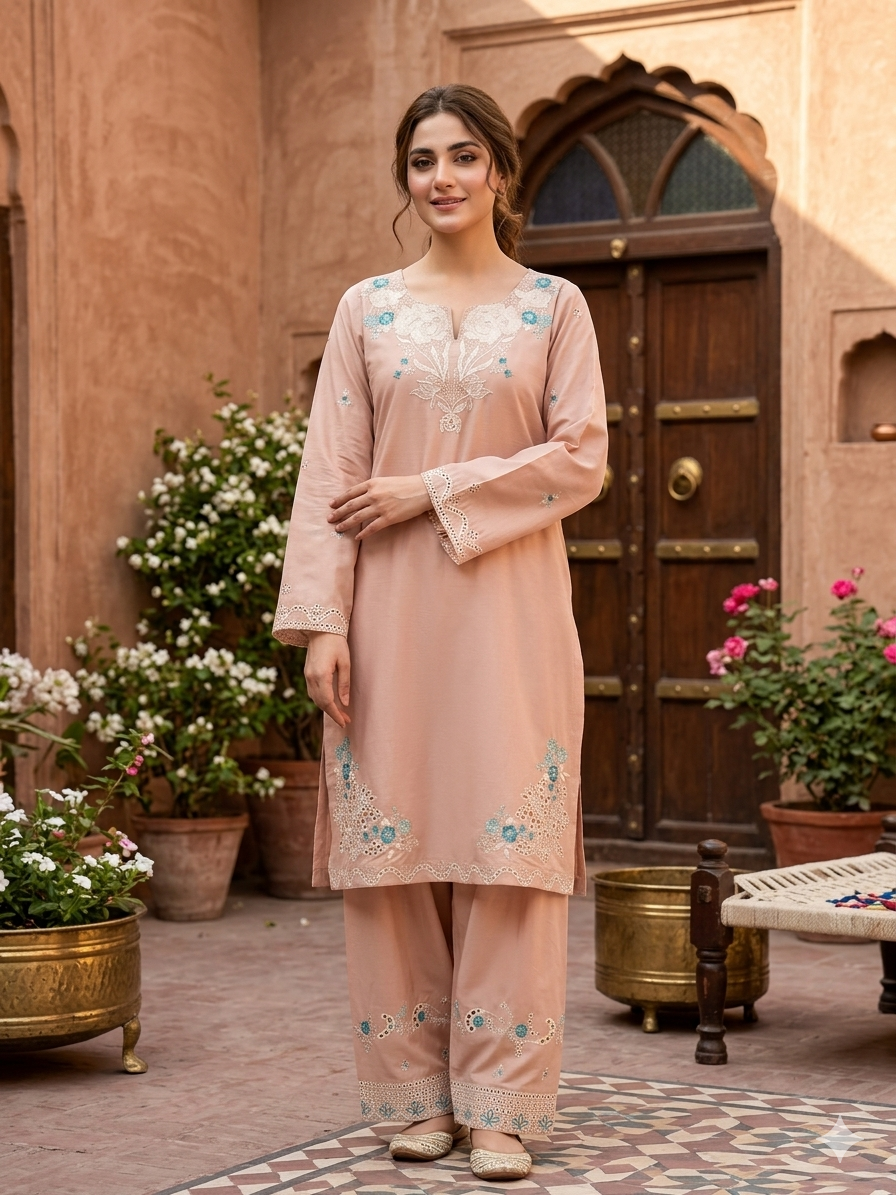 2 piece embroidered suit 2 piece embroidered suit